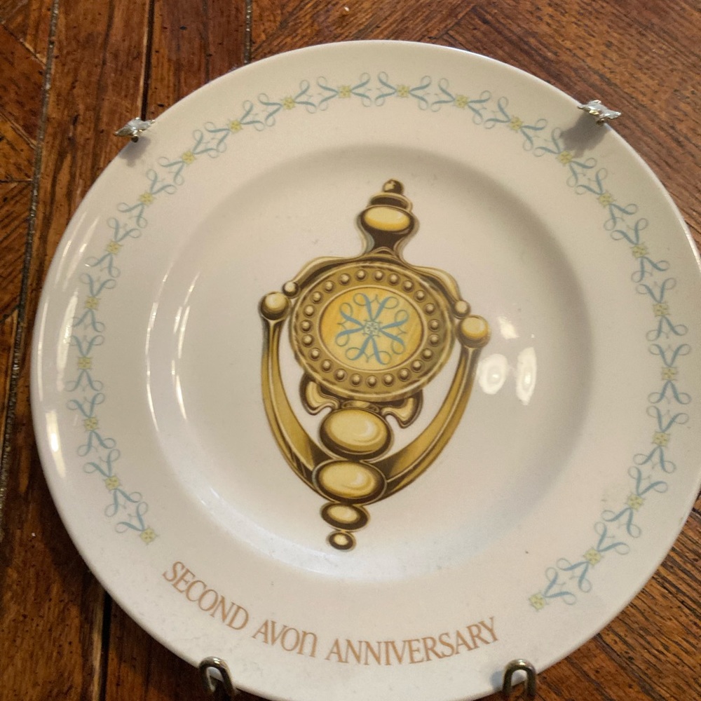 Avon 2nd Anniversary Plate